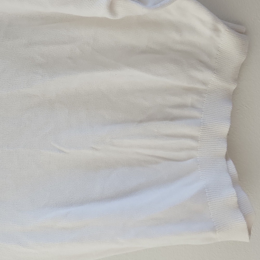 Ann Taylor Tie Back Short Sleeve Sweater Top - Picture 4 of 6